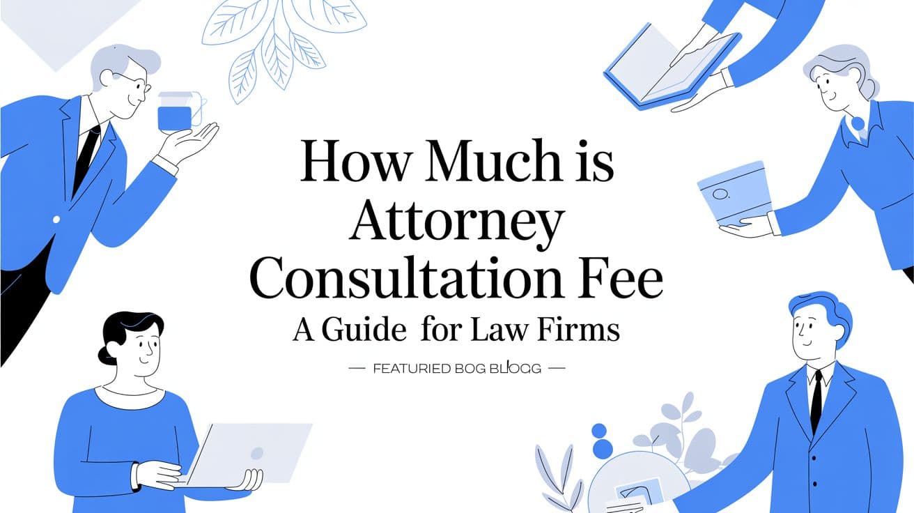 How Much Should You Charge for an Attorney Consultation? A Guide for Small Law Firms